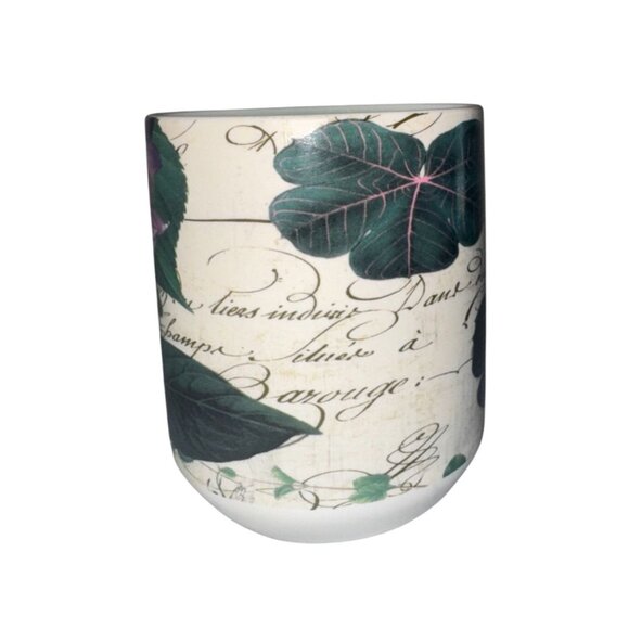 Hydrangea Flower Coffee Mug By Cypress Home 16oz Ceramic Purple & Green Floral D - Picture 2 of 7